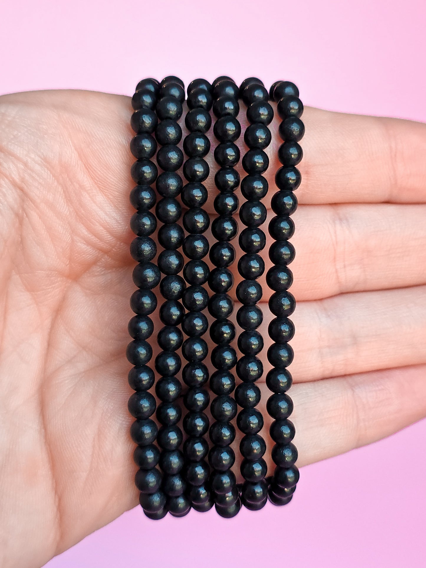 PULSERA DE SHUNGITA 4MM