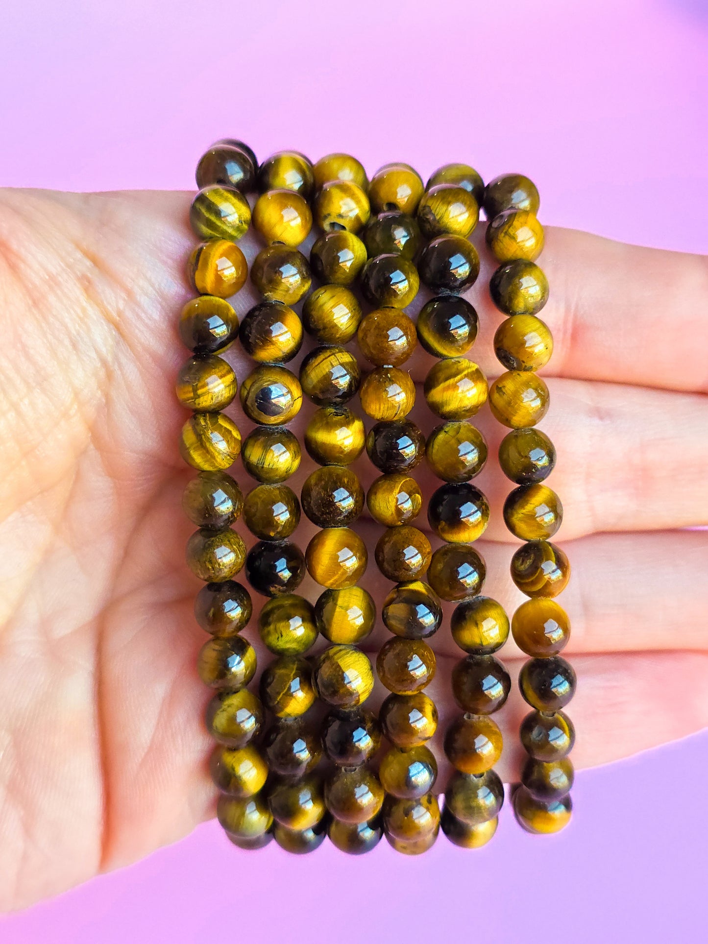 PULSERA DE OJO DE TIGRE 6MM