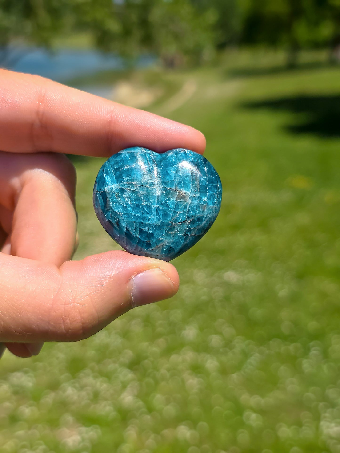 CORAZÓN DE APATITO AZUL