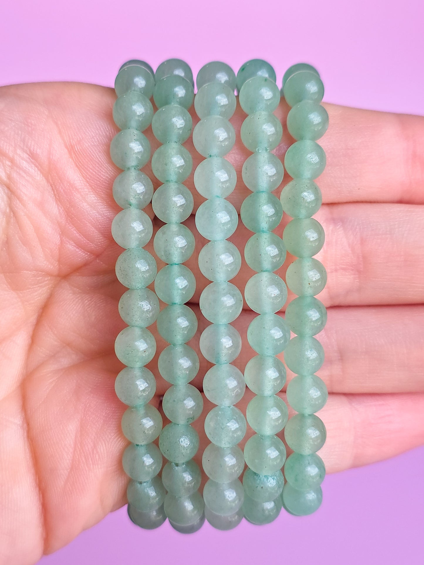 PULSERA DE AVENTURINA VERDE 6MM