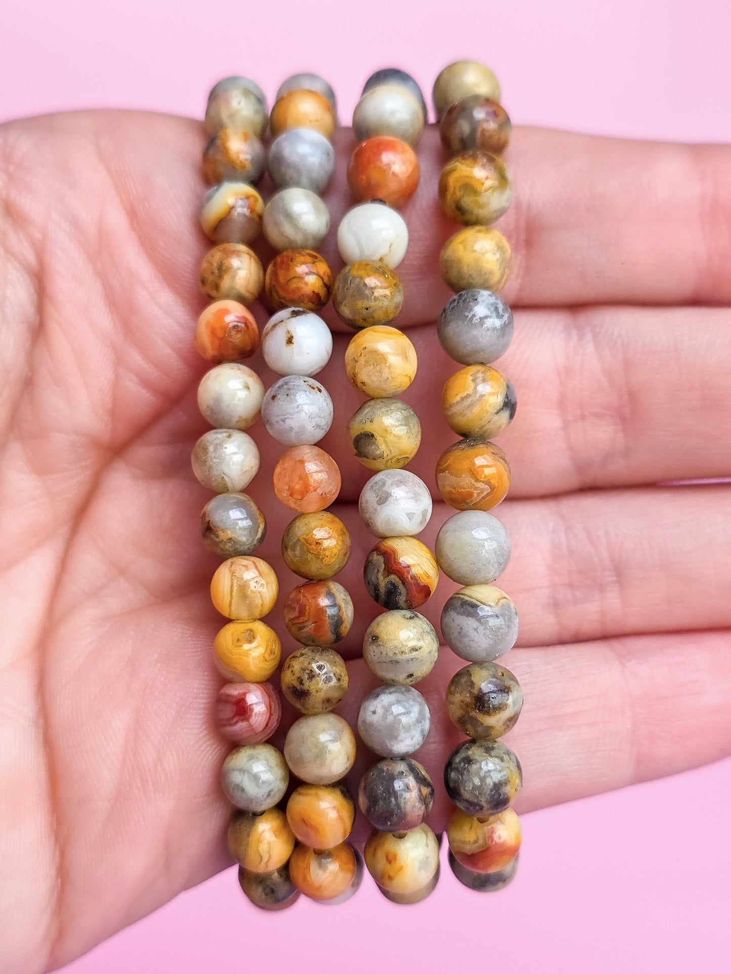 PULSERA DE ÁGATA LOCURA 6MM