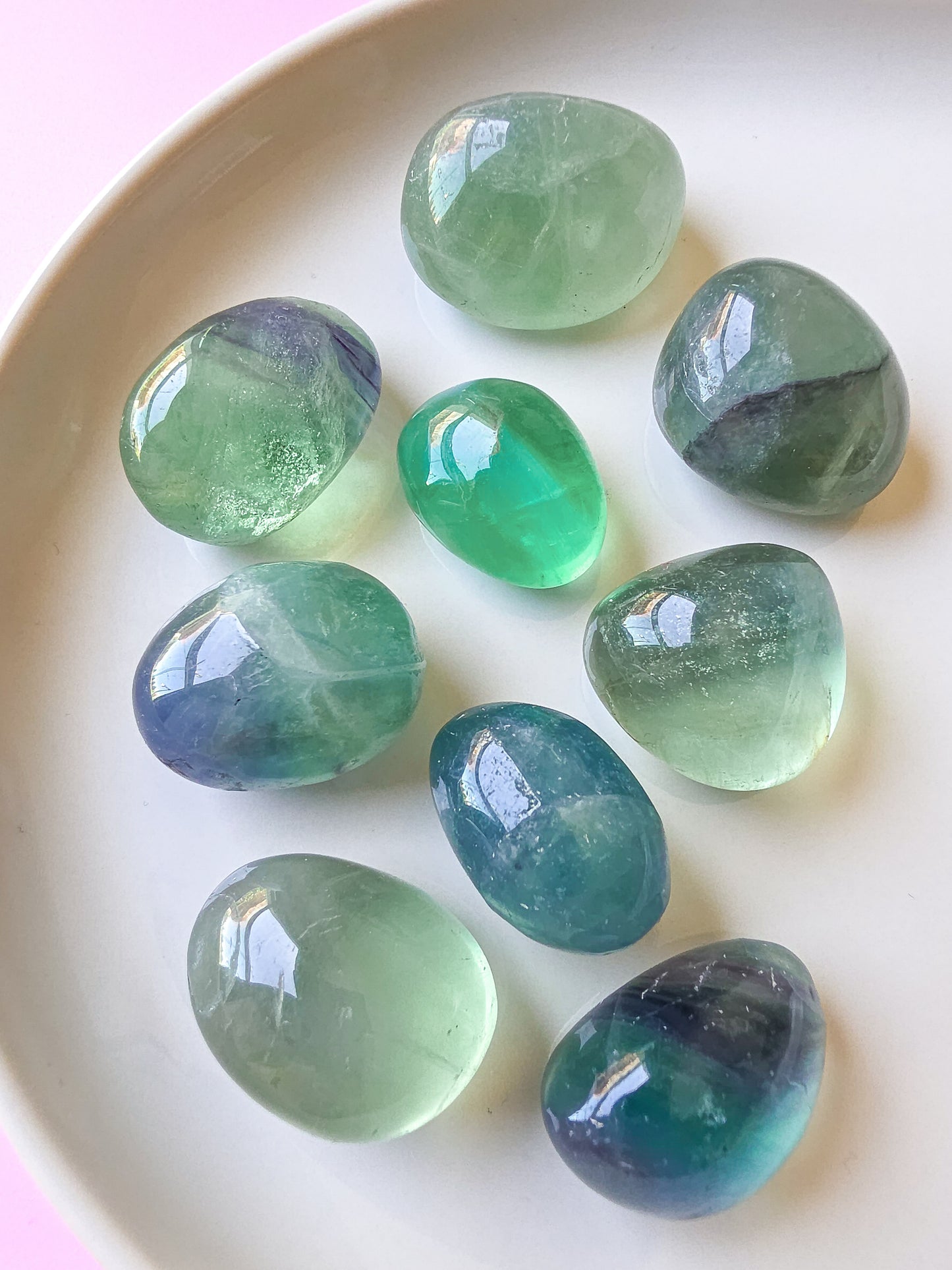 RODADO DE FLUORITA VERDE