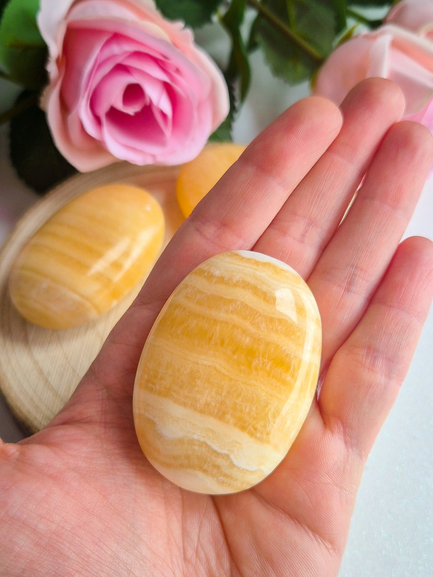 PALMSTONE DE CALCITA NARANJA