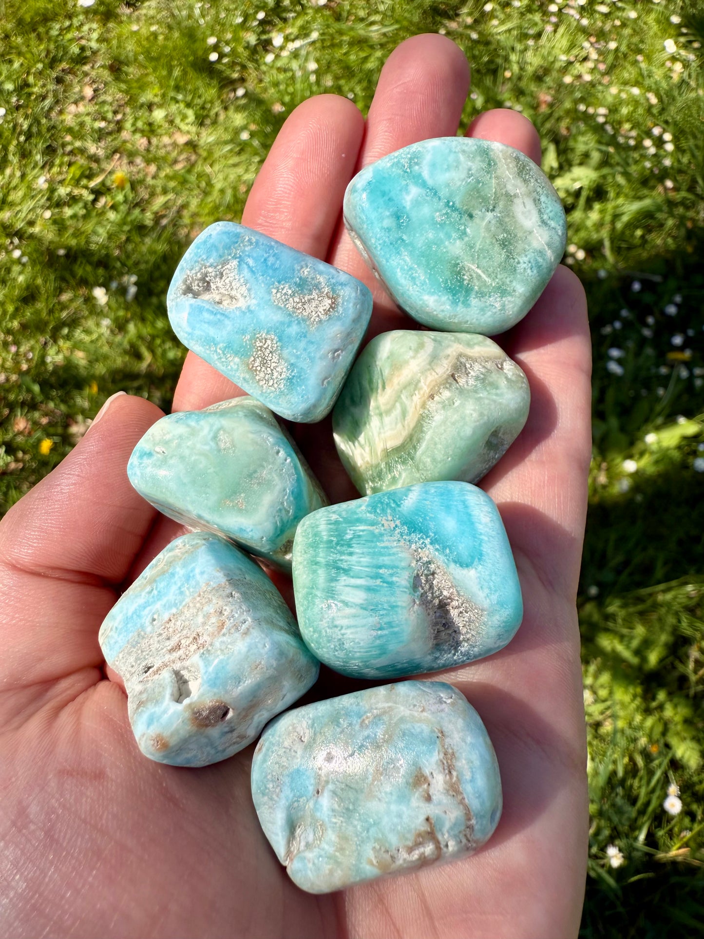 RODADO DE ARAGONITO AZUL