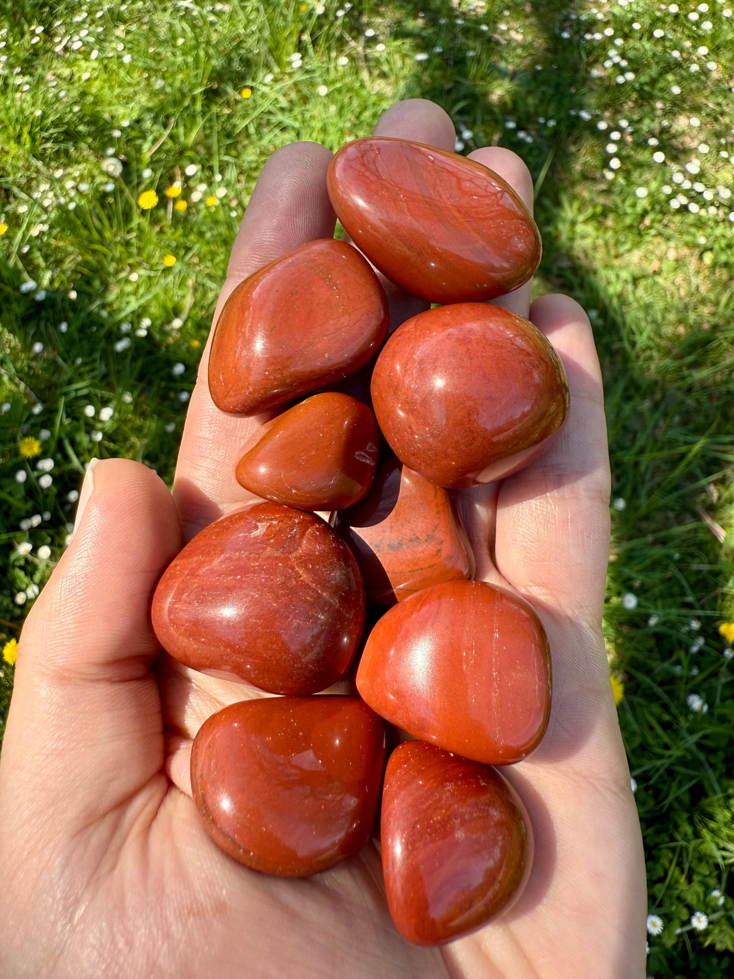 RODADO DE JASPE ROJO CALIDAD EXTRA