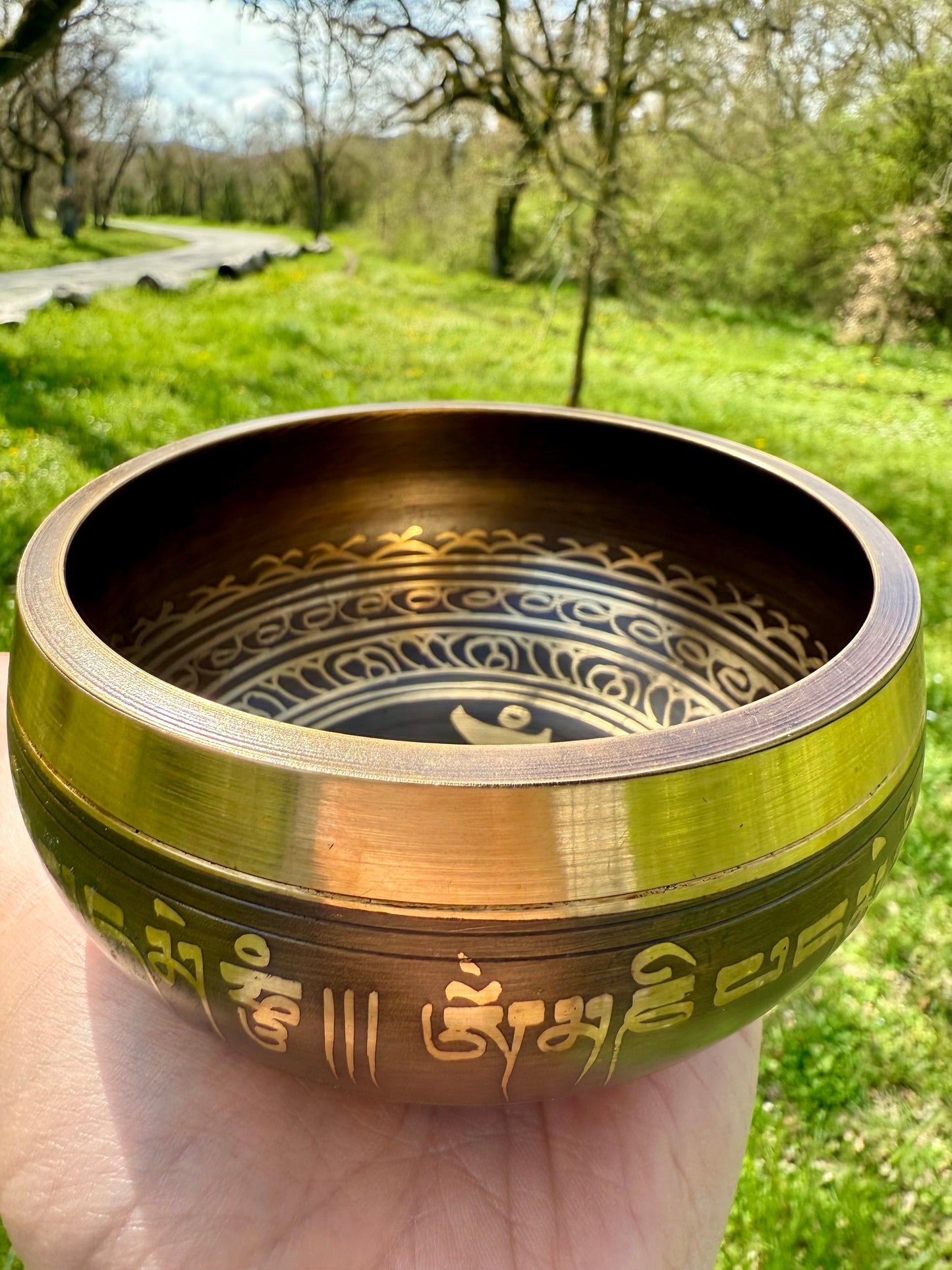 CUENCO TIBETANO OM DE 5 METALES