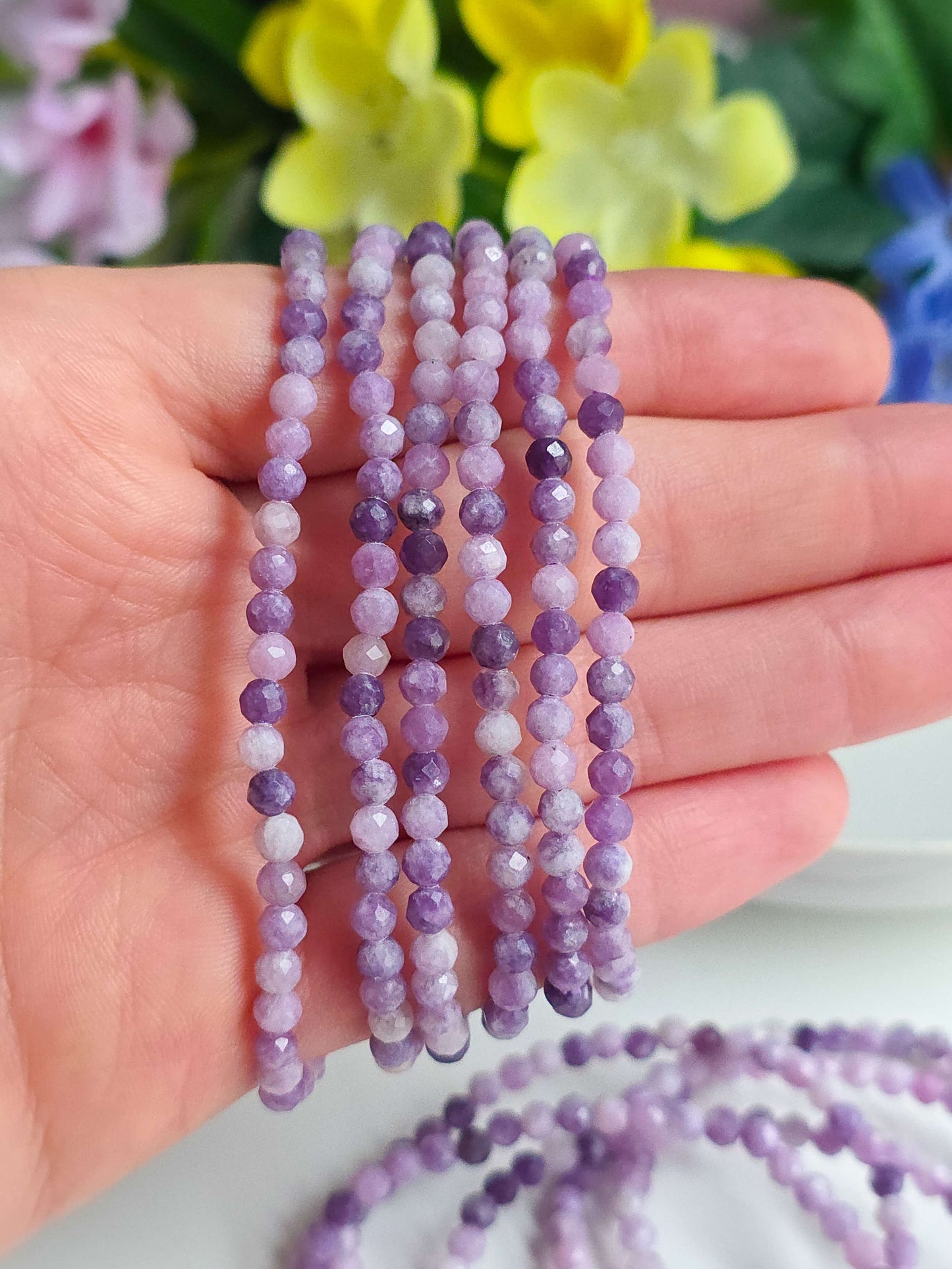 PULSERA DE SUGILITA FACETADA 4MM