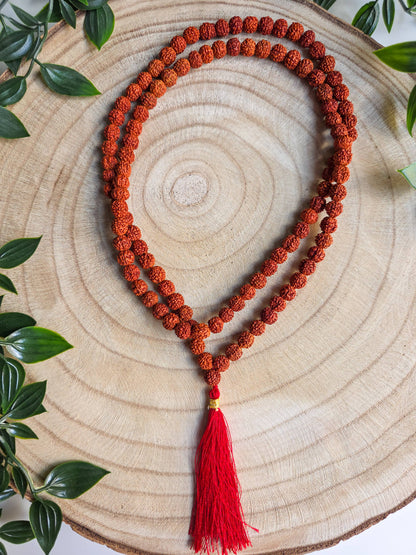 JAPA MALA DE RUDRAKSHA | PROTECCIÓN, CALMA Y CONEXIÓN INTERIOR