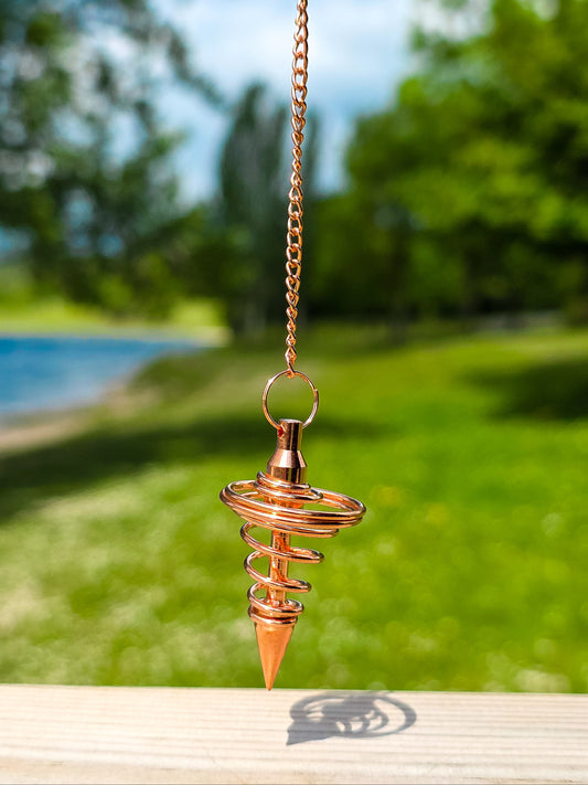 PÉNDULO ESPIRAL COBRE