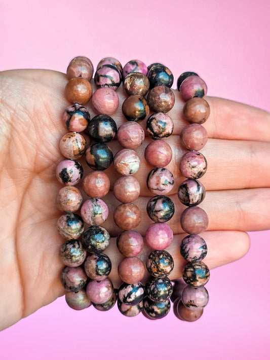 PULSERA DE RODONITA 8MM