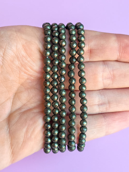 PULSERA DE PIRITA 4MM