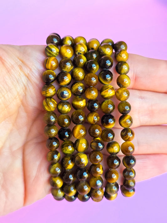 PULSERA DE OJO DE TIGRE 6MM