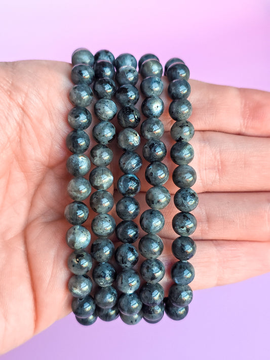 PULSERA DE LARVIKITA 6MM