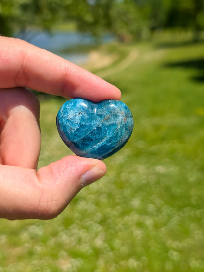 CORAZÓN DE APATITO AZUL
