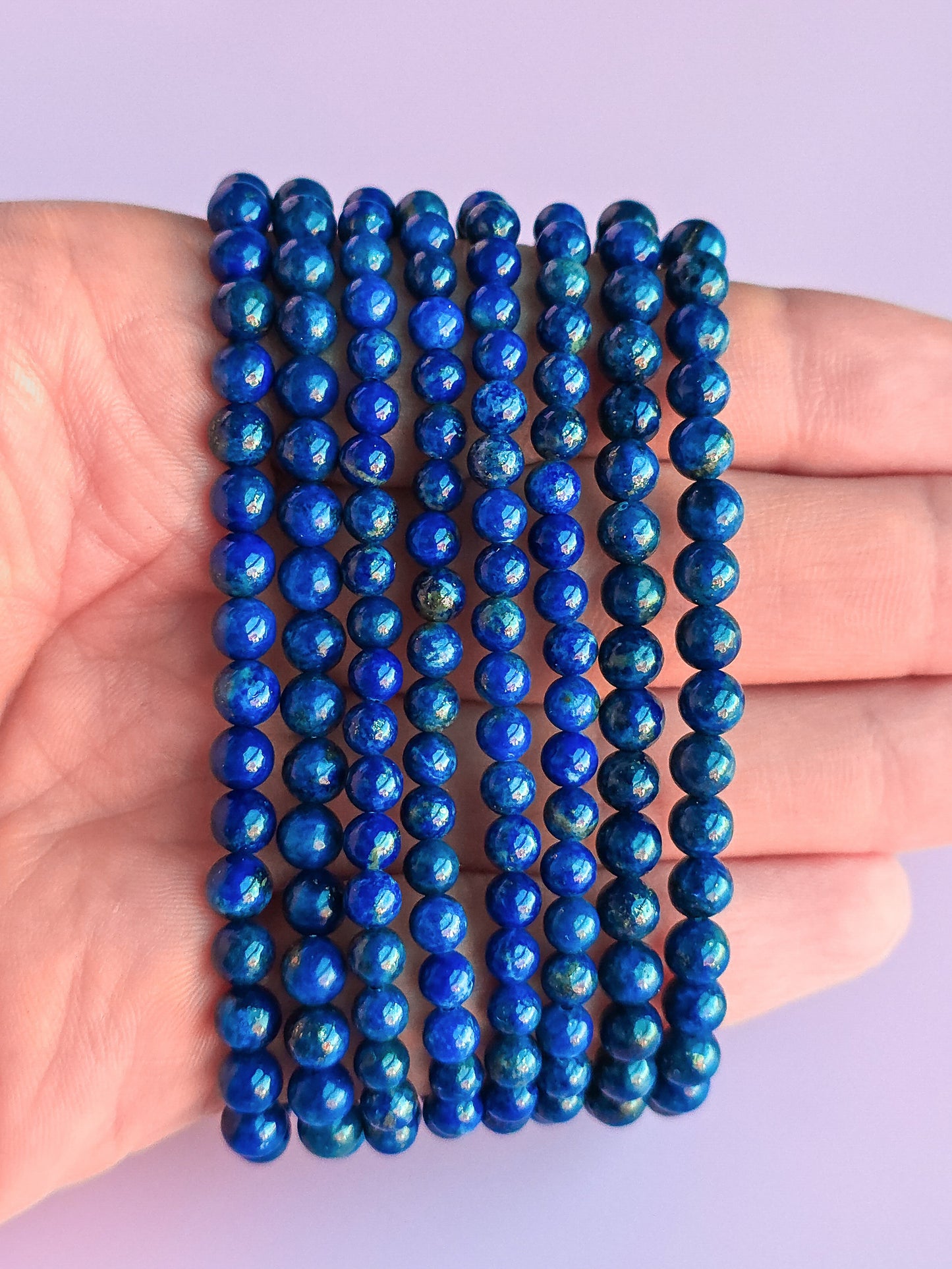 PULSERA DE LAPISLÁZULI CALIDAD EXTRA 4MM