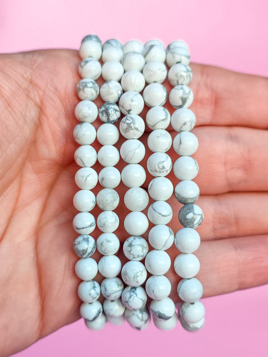 PULSERA DE HOWLITA 6MM