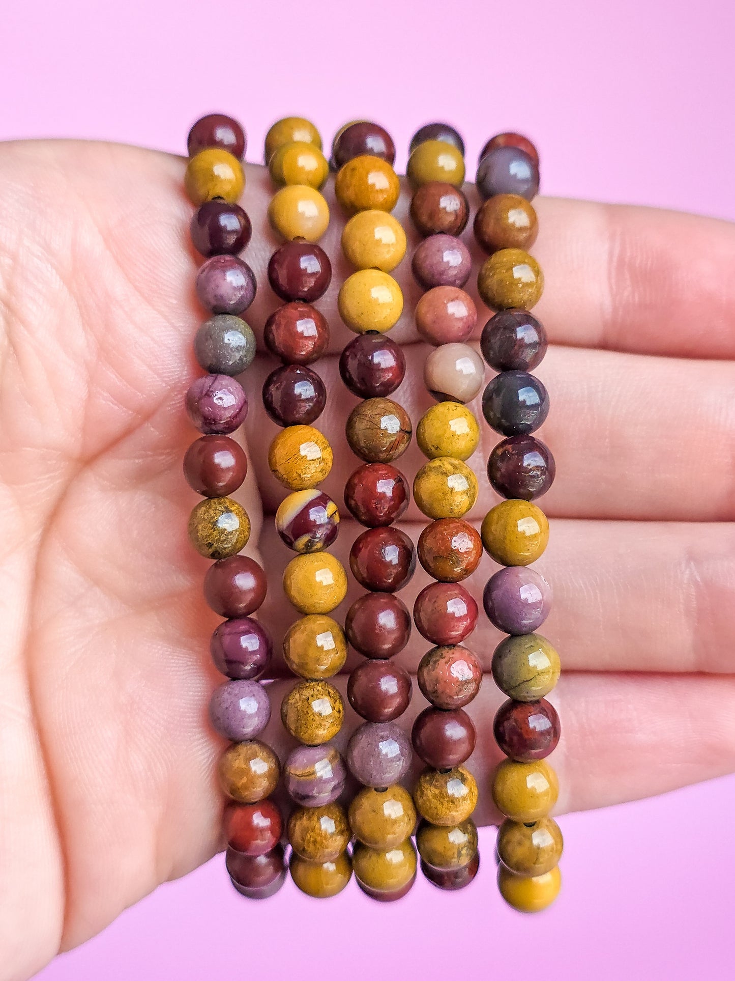 PULSERA DE JASPE MOKAITA 6MM