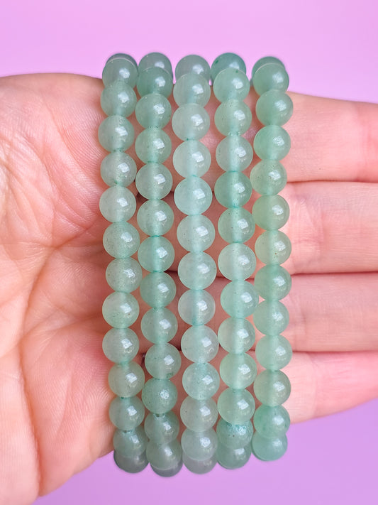 PULSERA DE AVENTURINA VERDE 6MM