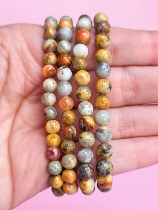 PULSERA DE ÁGATA LOCURA 6MM