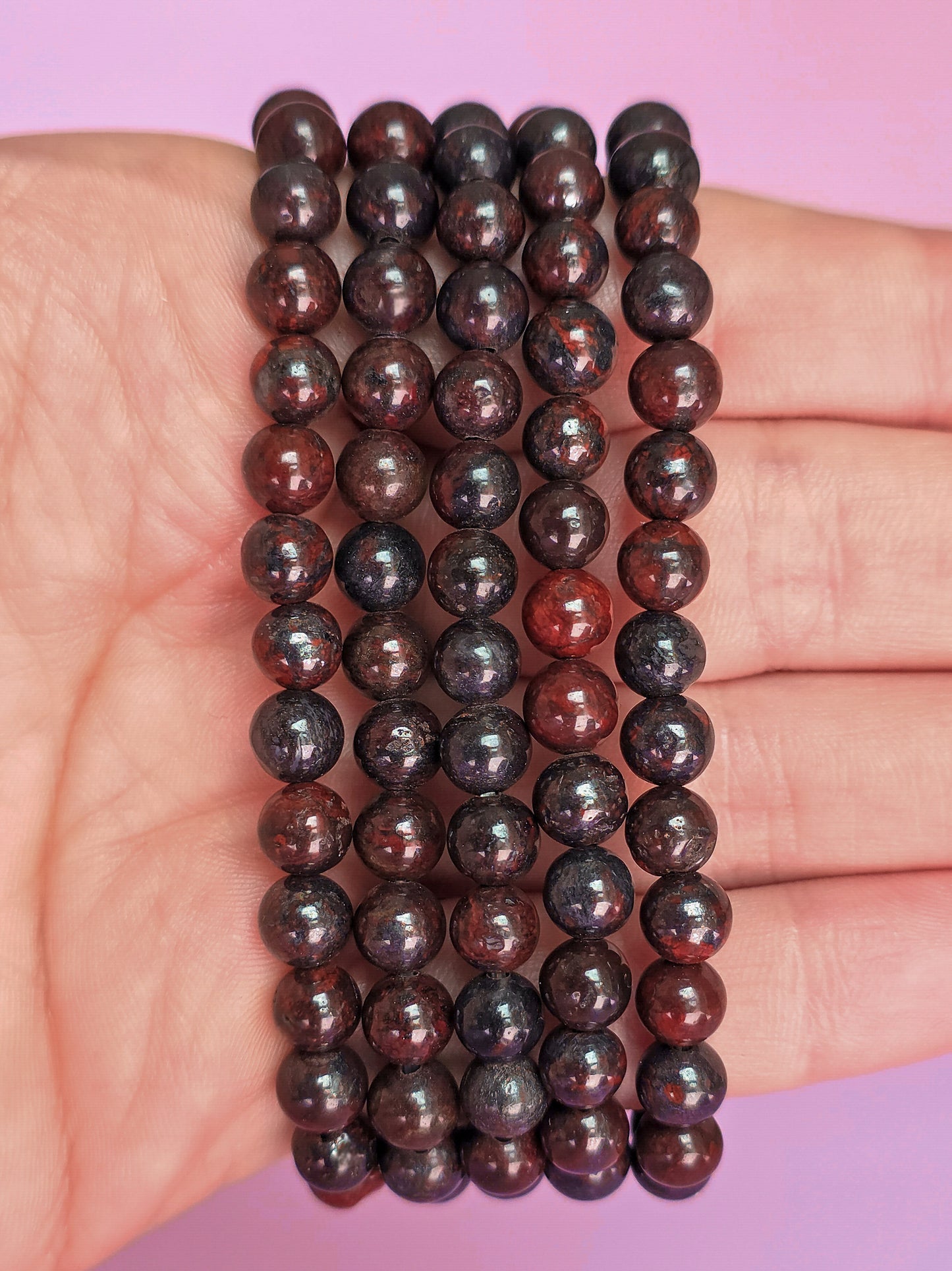 PULSERA DE JASPE ARCOÍRIS 6MM