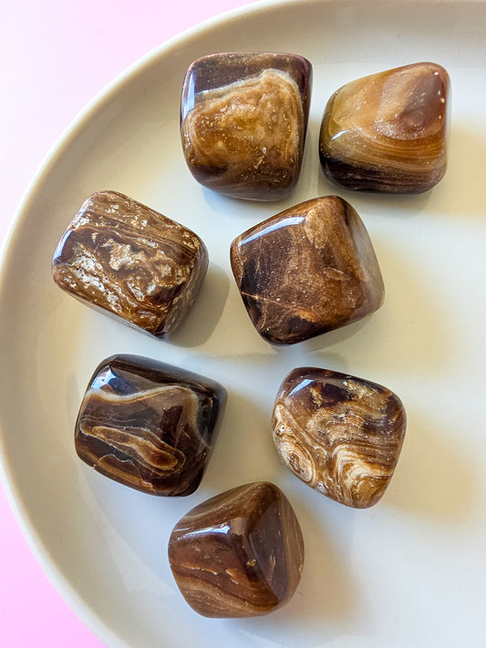 RODADO DE CALCITA CHOCOLATE