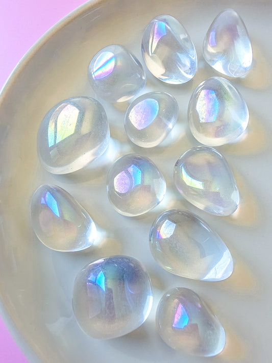 RODADO DE CUARZO AQUA AURA HIELO CALIDAD EXTRA