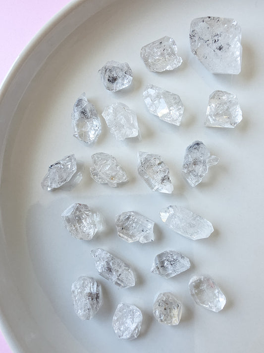 RODADO DE DIAMANTE HERKIMER DE PRIMERA CALIDAD