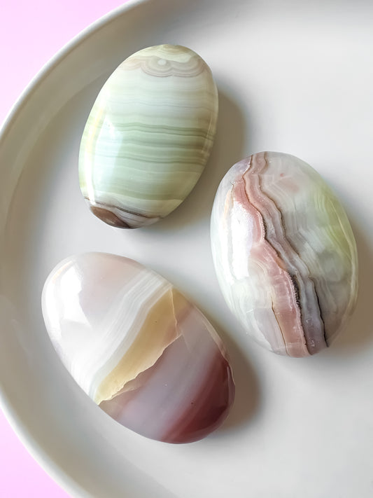 PALMSTONE DE ÓNIX BANDEADO ROSA
