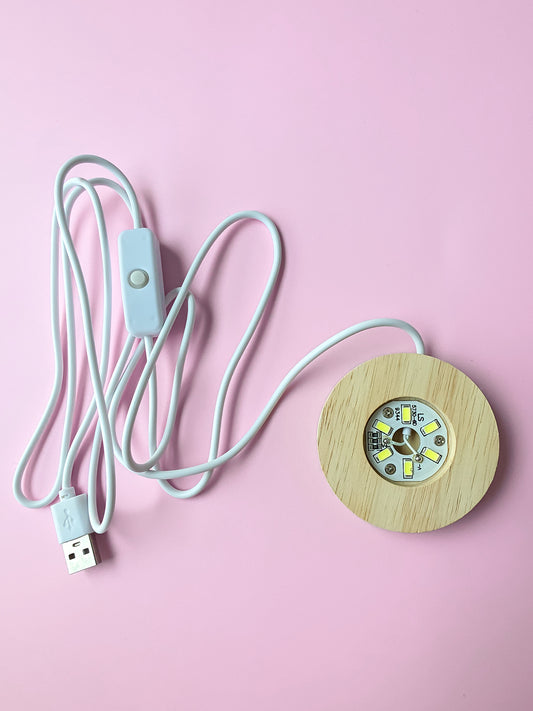 BASE DE LUZ LED USB