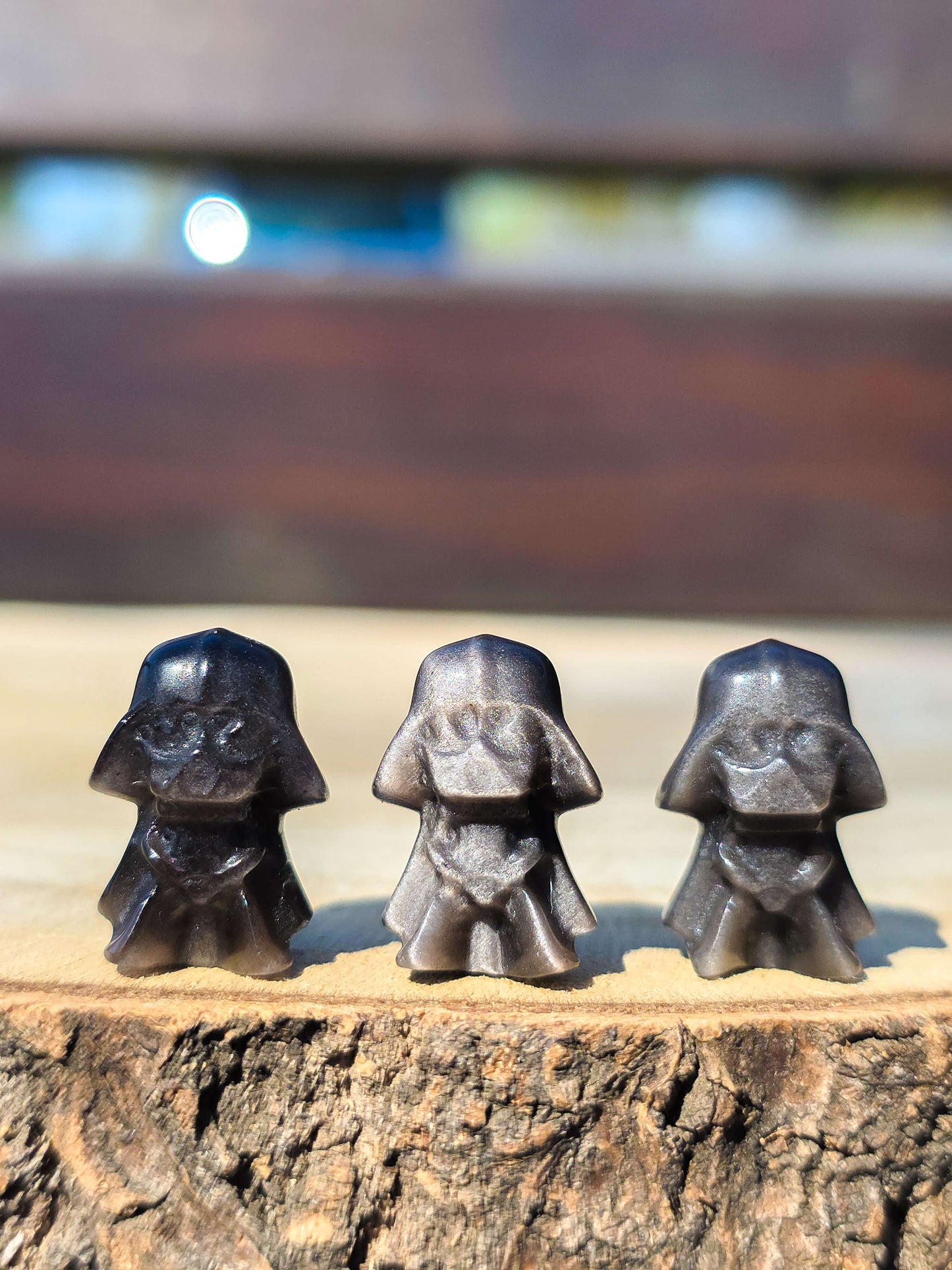 MINI DARTH VADER DE OBSIDIANA PLATEADA