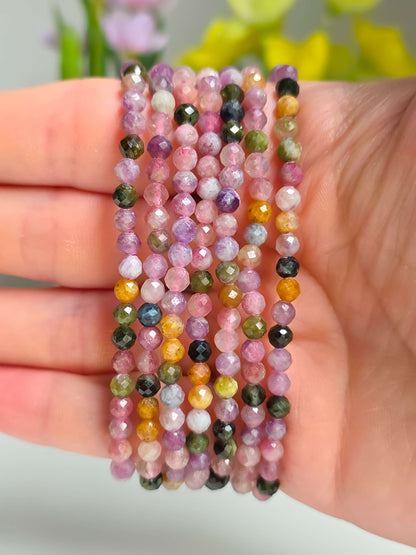 PULSERA DE PIEDRA UNICORNIO FACETADA 4MM