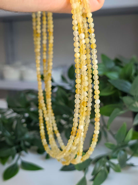 GARGANTILLA DE ÓPALO AMARILLO FACETADA | ALEGRÍA Y ABUNDANCIA