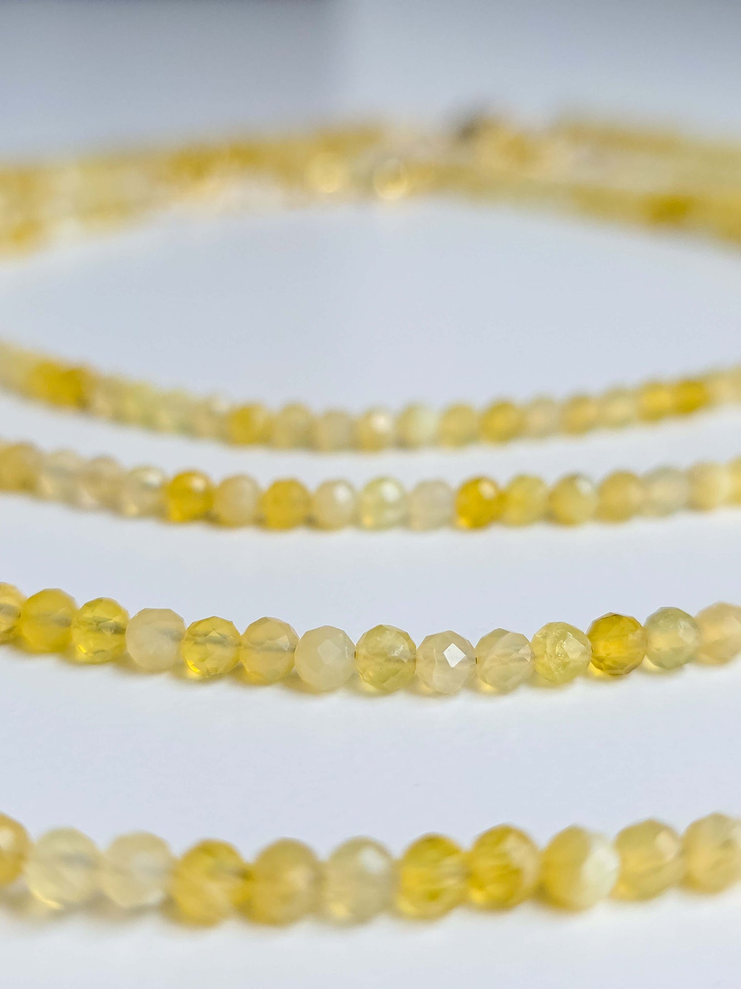 GARGANTILLA DE ÓPALO AMARILLO FACETADA | ALEGRÍA Y ABUNDANCIA