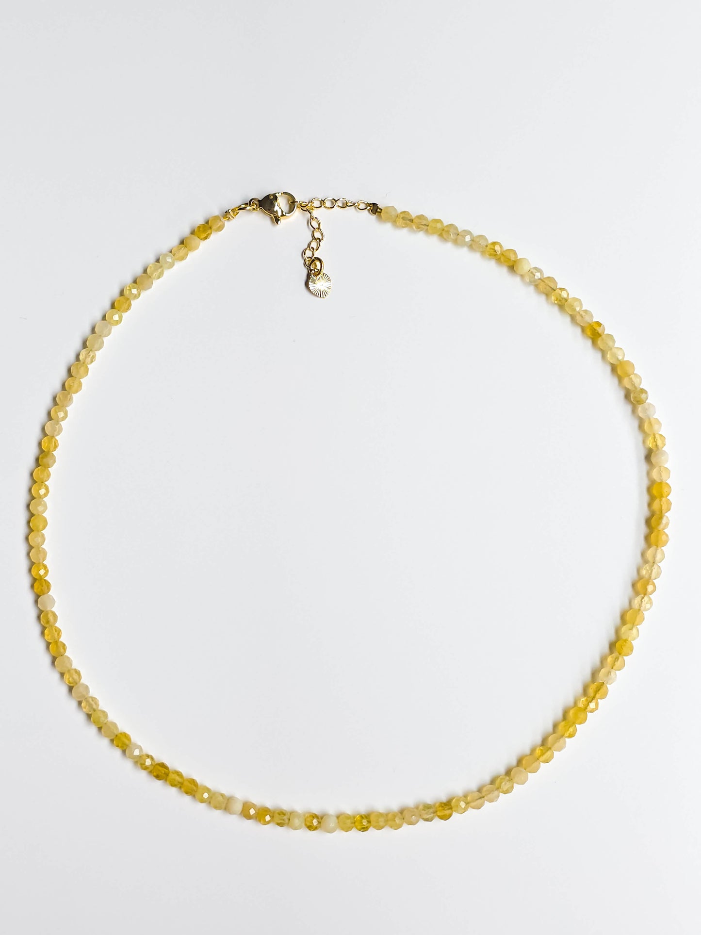 GARGANTILLA DE ÓPALO AMARILLO FACETADA | ALEGRÍA Y ABUNDANCIA