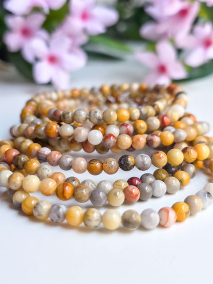 PULSERA DE ÁGATA LOCURA 4MM | FELICIDAD Y ARMONÍA
