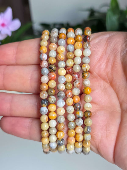 PULSERA DE ÁGATA LOCURA 4MM | FELICIDAD Y ARMONÍA