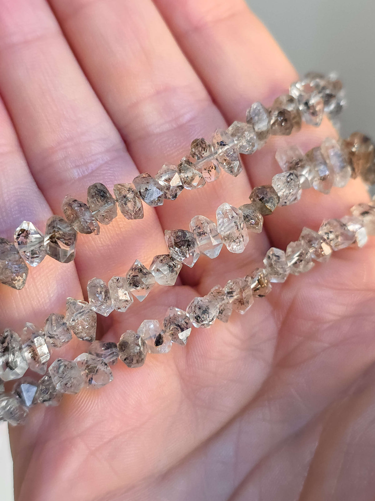 PULSERA DE DIAMANTE HERKIMER DEL TIBET | ELEVAR VIBRACIÓN Y MANIFESTAR