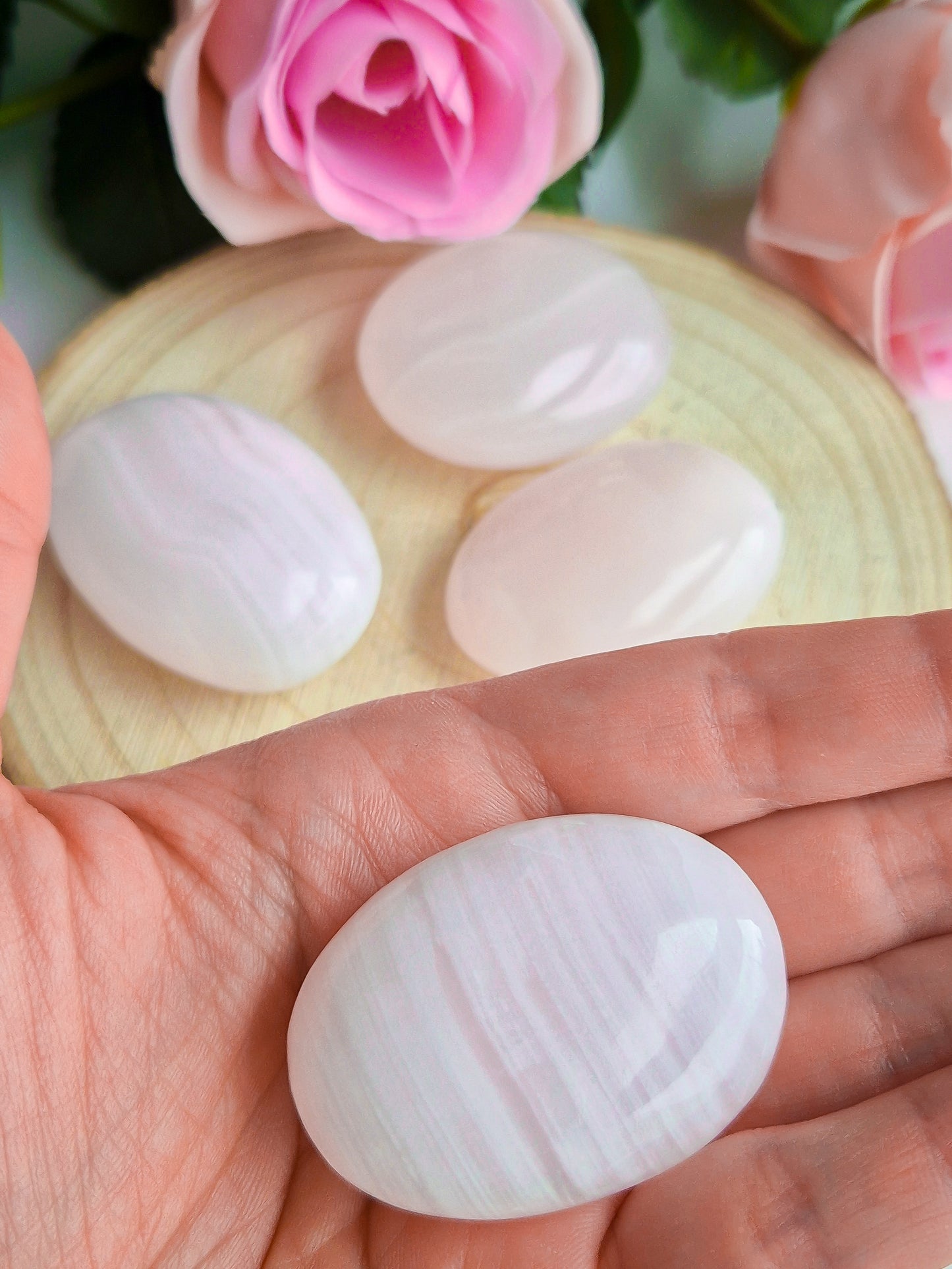 PALMSTONE DE CALCITA ROSA