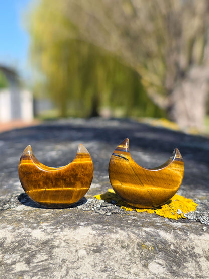 CLIP LUNA DE OJO DE TIGRE PARA EL COCHE