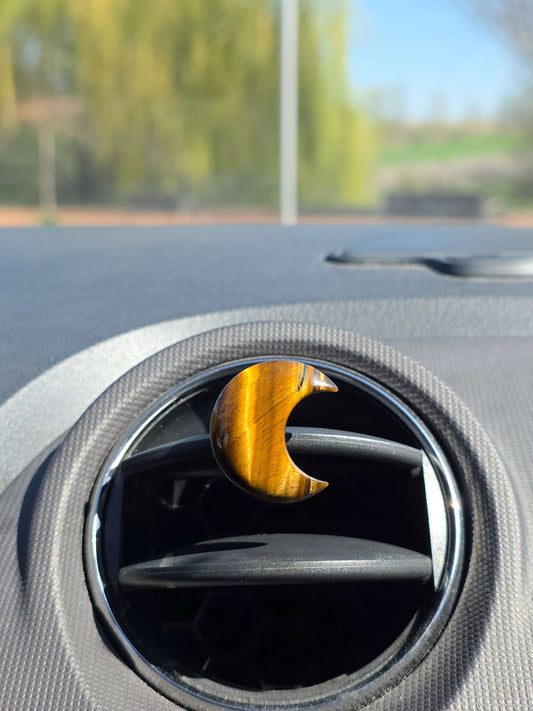 CLIP LUNA DE OJO DE TIGRE PARA EL COCHE