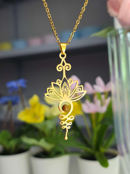 COLLAR UNALOME CON OJO DE TIGRE