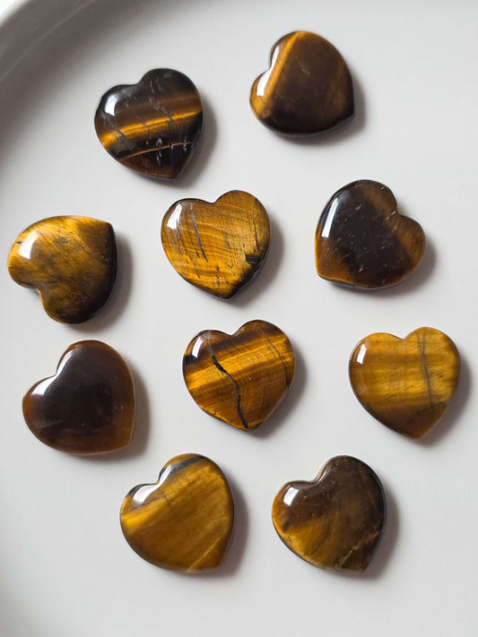 CORAZÓN DE OJO DE TIGRE CALIDAD EXTRA