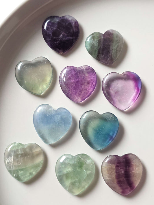 CORAZÓN DE FLUORITA CALIDAD EXTRA