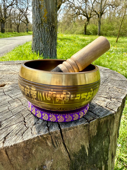 CUENCO TIBETANO FLOR DE LA VIDA DE 5 METALES