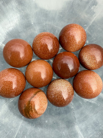 ESFERA DE AVENTURINA DORADA